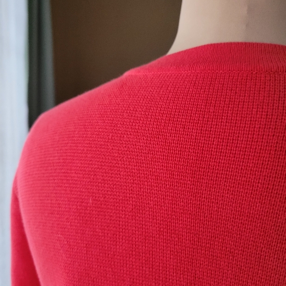 Chico's Red Hook & Eye Military Style Sweater Jacket, Size M - Picture 6 of 10